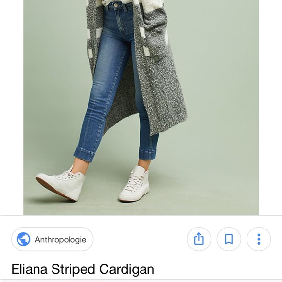 Tina Jo Los Angeles Striped Long Cardigan - Picture 2 of 5